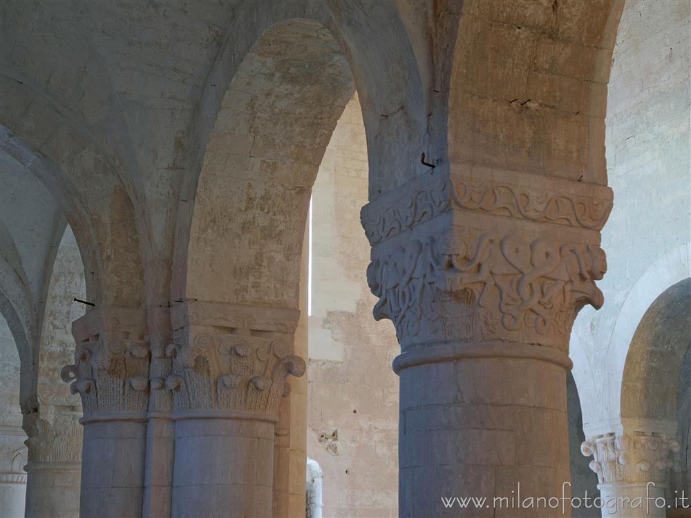 Sirolo (Ancona, Italy) - Arches and capitals in the Abbey of San Pietro